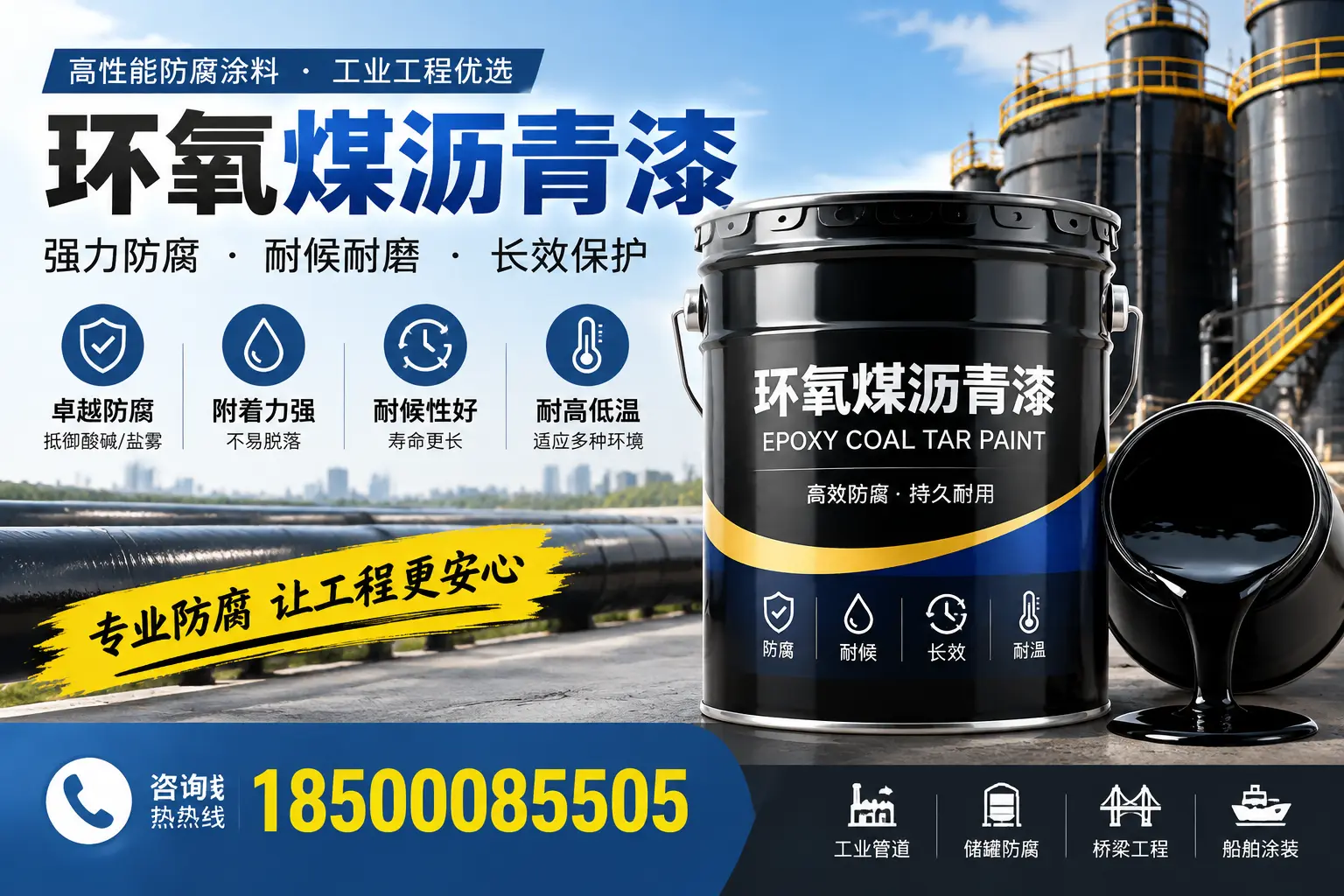 环氧煤沥青漆的施工方法与注意事项,确保在渭南顺利完成